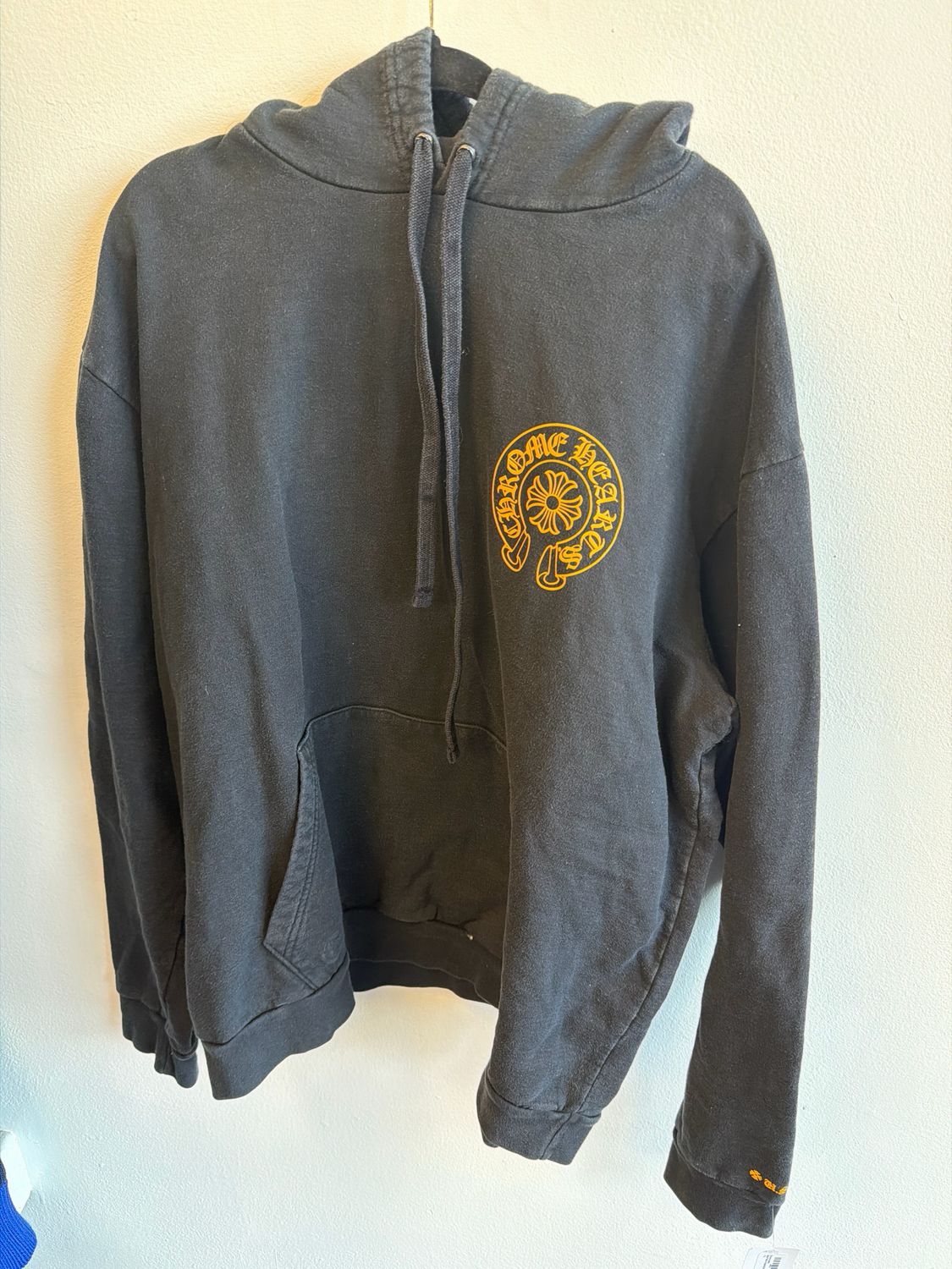 Chrome Hearts Black/Yellow Hoodie Sz:XL