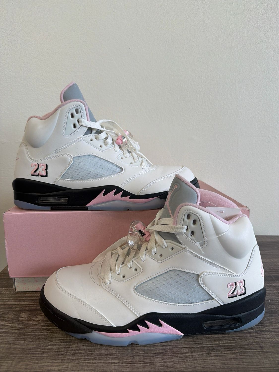 Jordan 5 White/Pink (Box) Sz:9.5