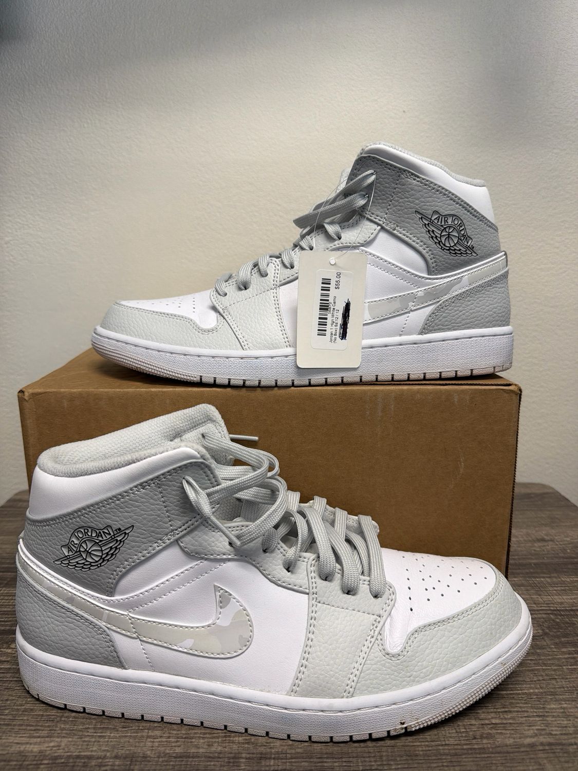 Jordan 1 High White Camo (No Box) Sz:12