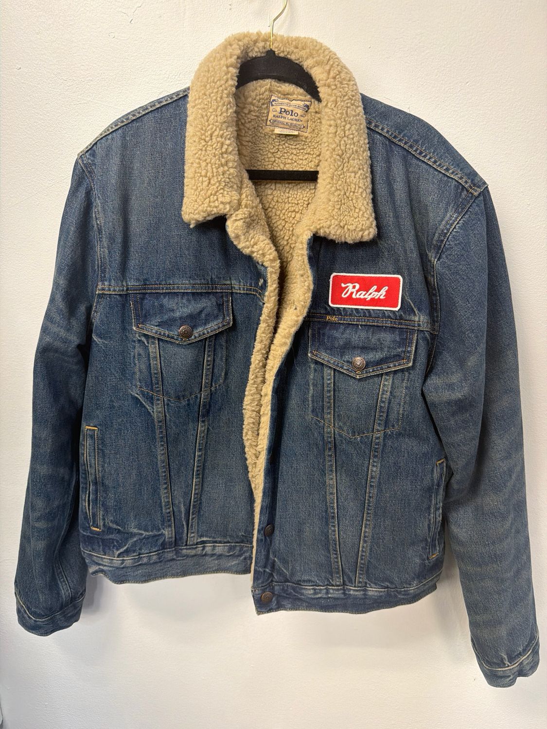 Ralph Lauren Polo Denim Sherpa Jacket (New) Sz:XL