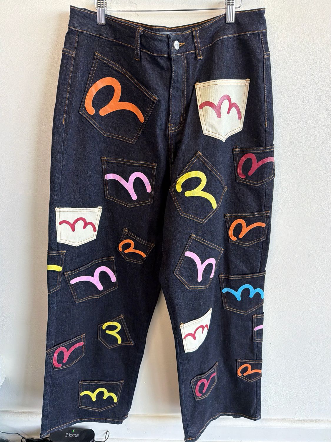 HMDP Denim Patches All Over Sz:M