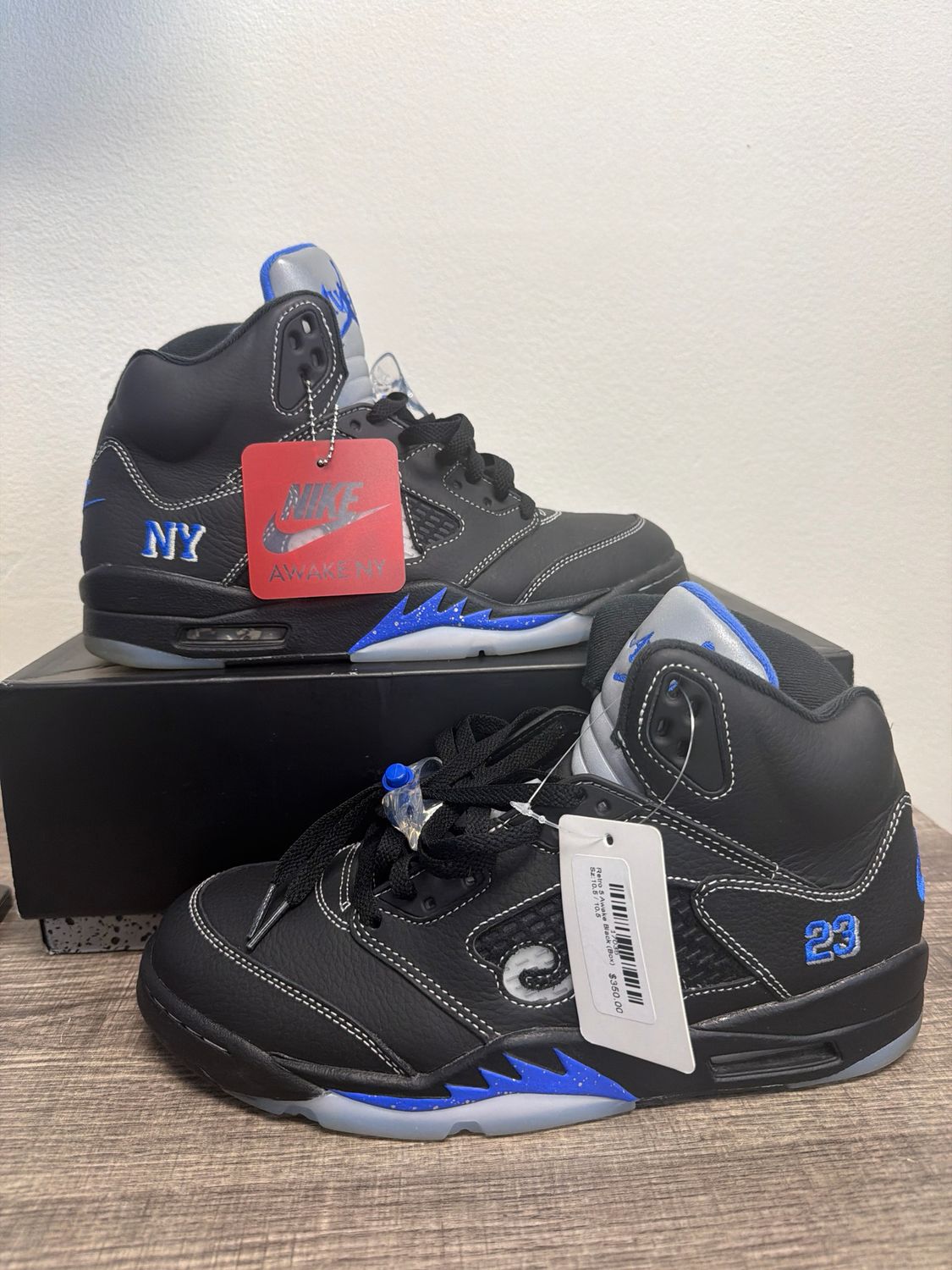 Retro 5 Awake Black (Box) Sz:10.5