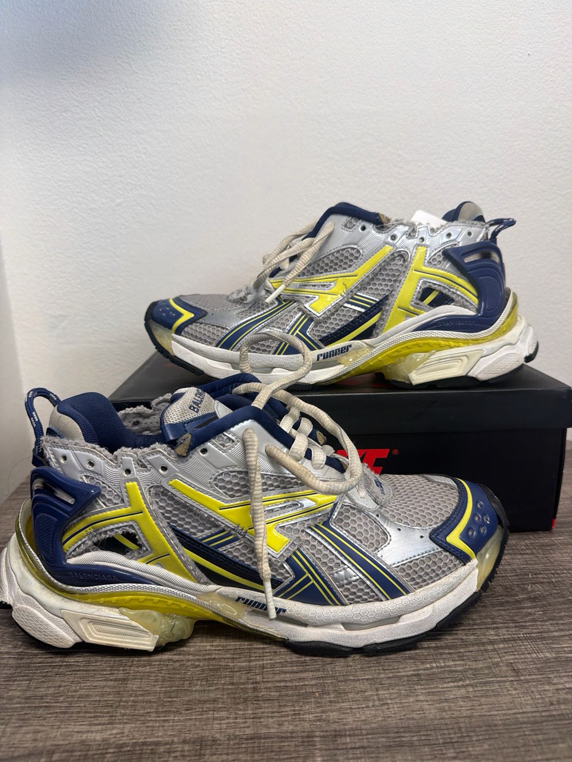 Balenciaga Runners Yellow/Blue Sz:10