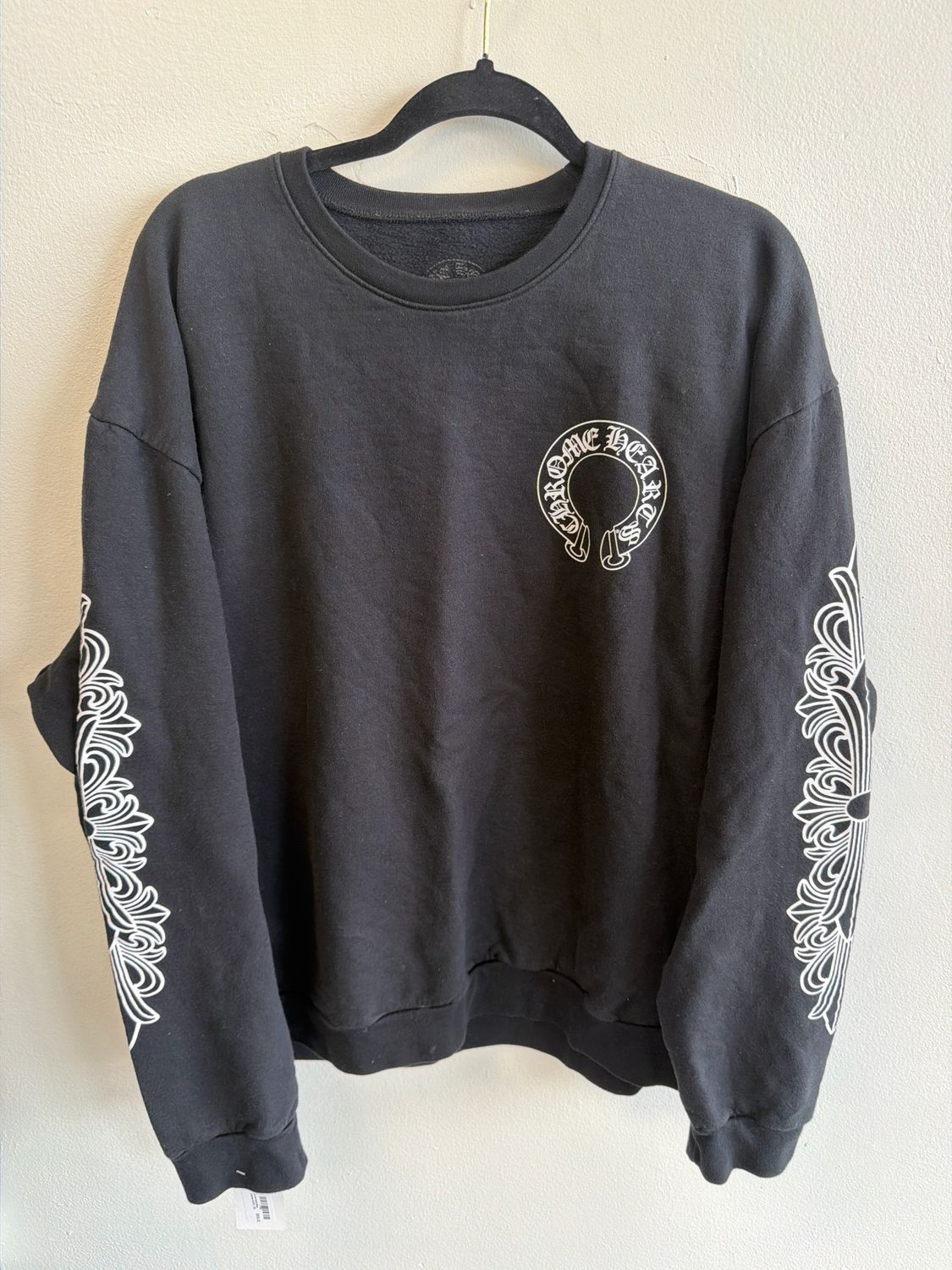 Chrome Hearts Black Crewneck Sz:2XL