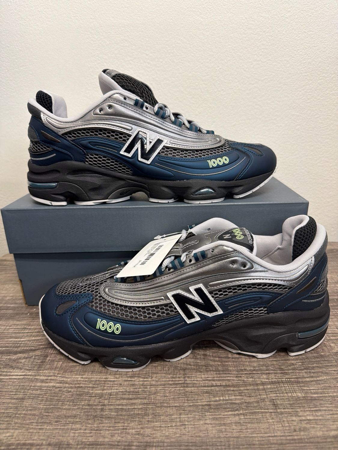 New Balance 1006 Navy/Silver (New;Box) Sz:10.5