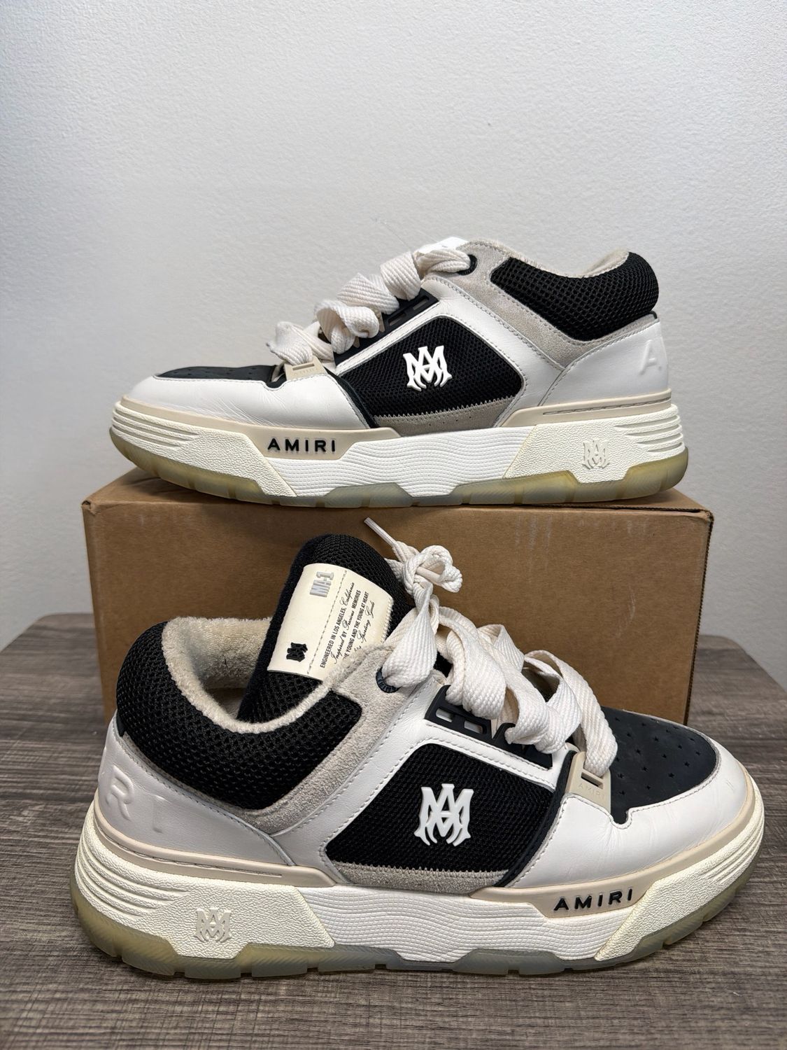 Amiri MA-1 White/Black (No Box) Sz:13