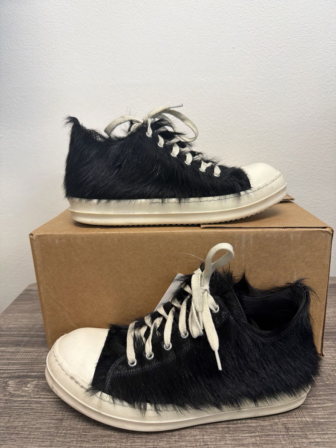 Rick Owens Low Ponyhair Black (No Box) Sz:7