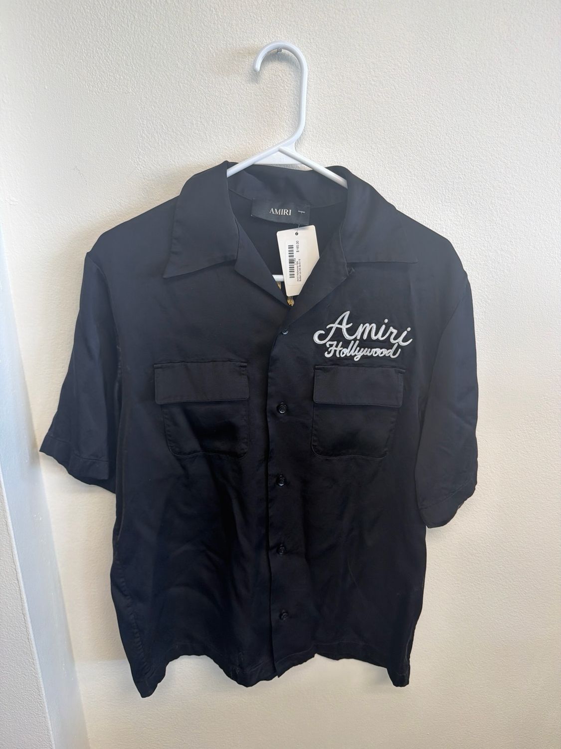Amiri Hollywood Silk Button Up SS Sz:S