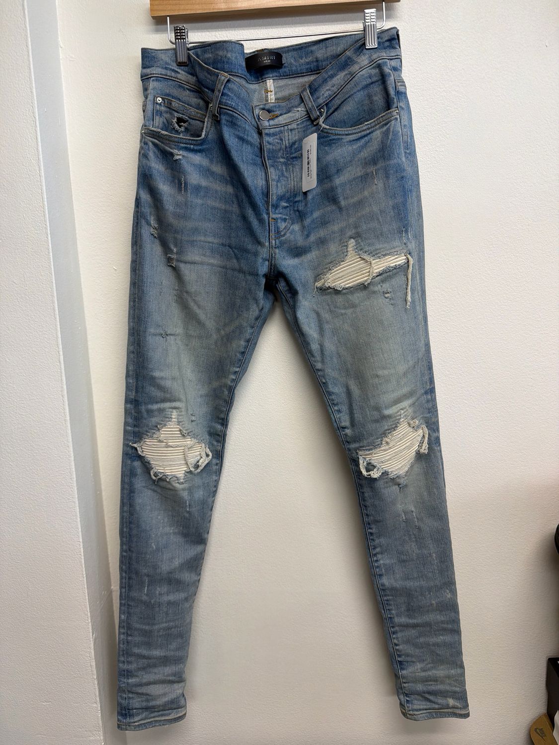 Amiri White Patch Jeans Sz:33