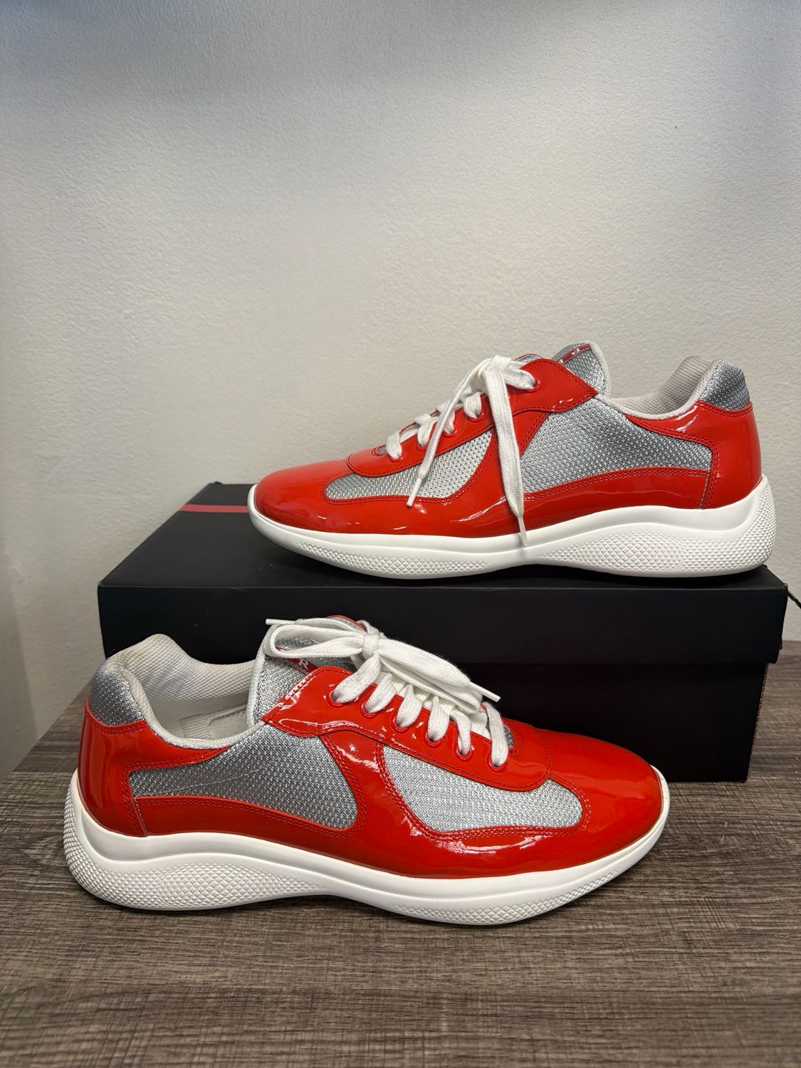 Prada AC Red/Orange (Box) Sz:11