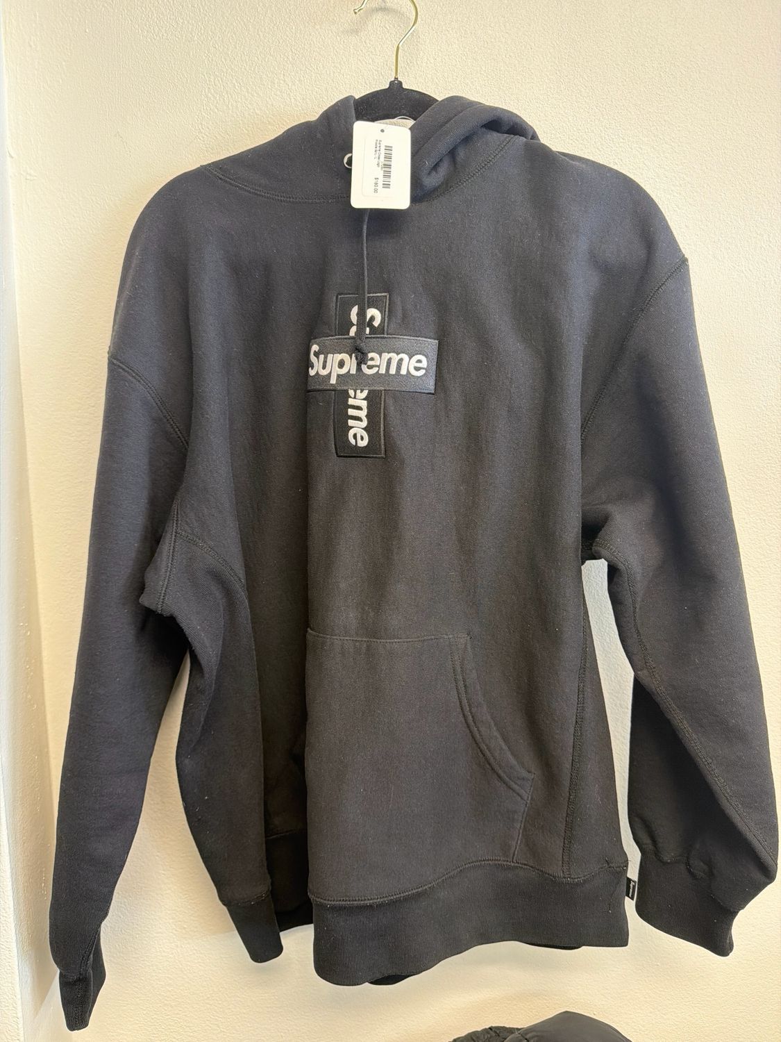 Supreme Cross Logo Hoodie Sz:L