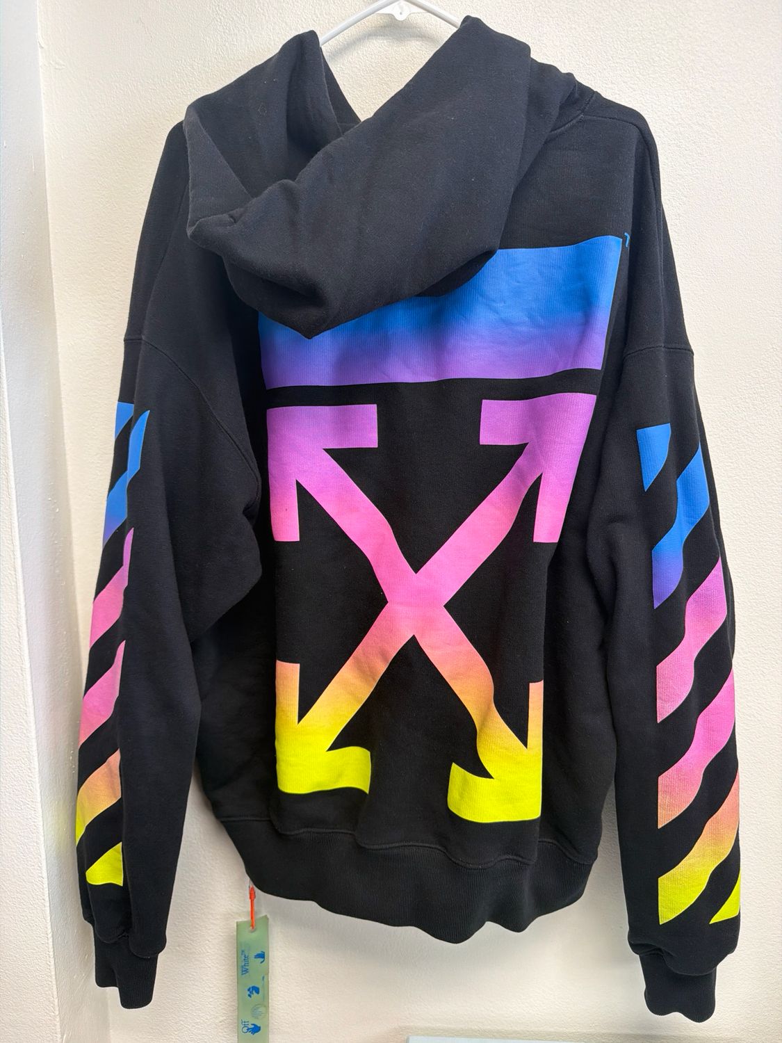 Off-White Black/Multi Hoodie Sz:M