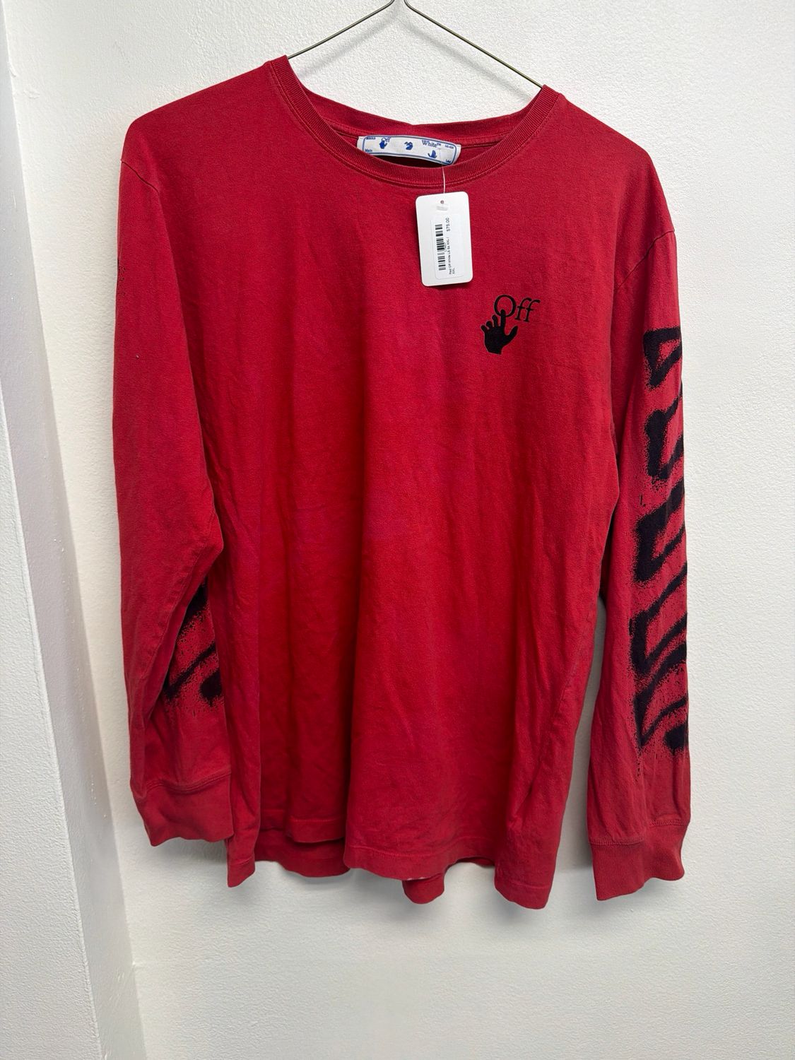 Red Off White LS Sz XXL