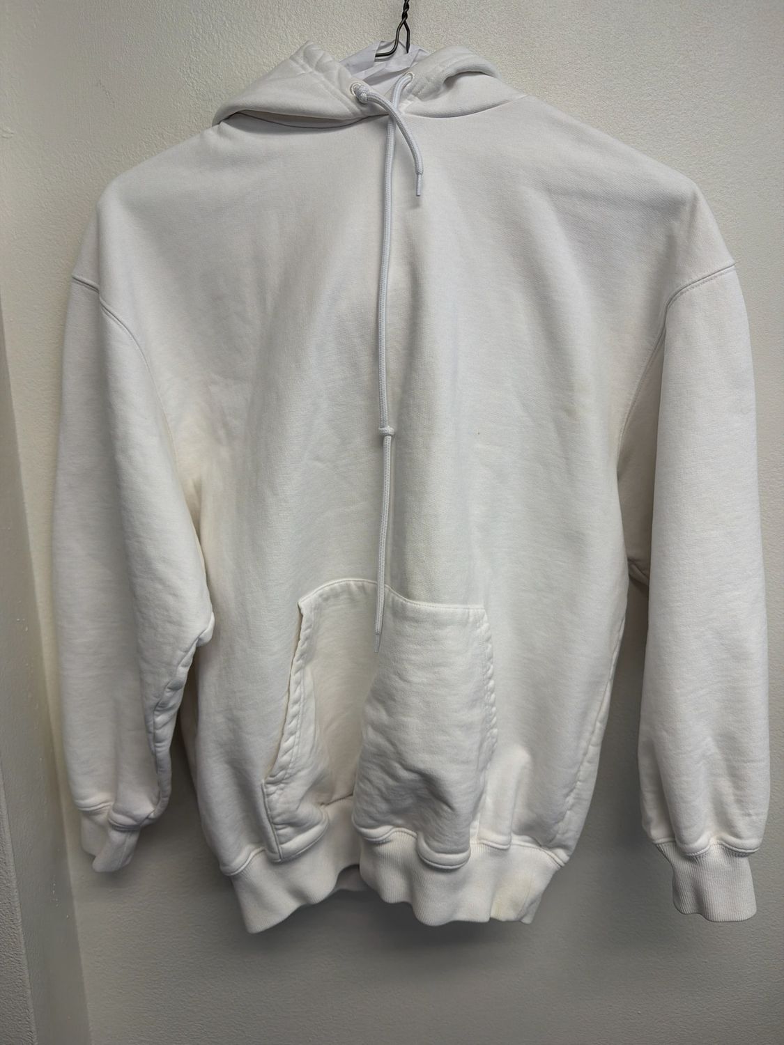 Balenciaga White Basic Hoodie Sz XS