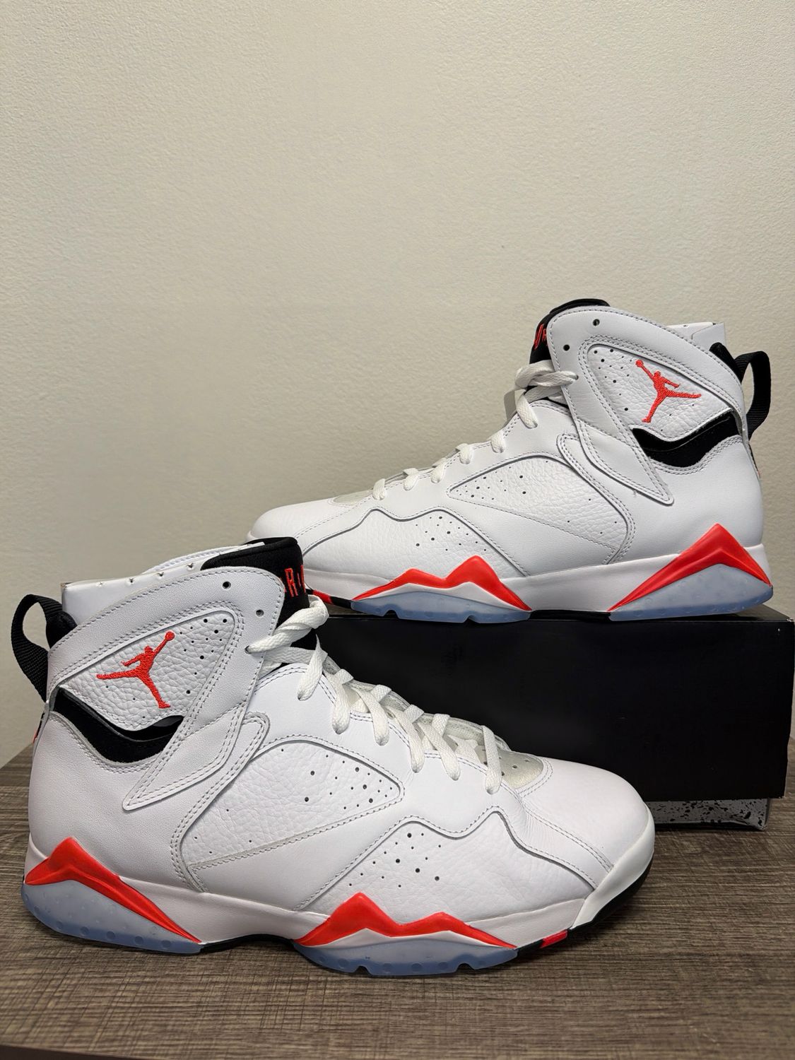 Jordan 7 White Infrared New w/ Box Sz 13