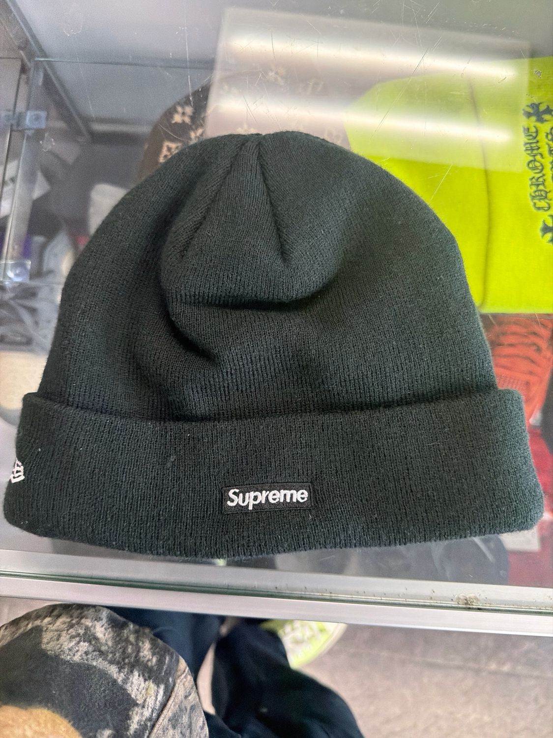 Supreme Black/White S Beanie