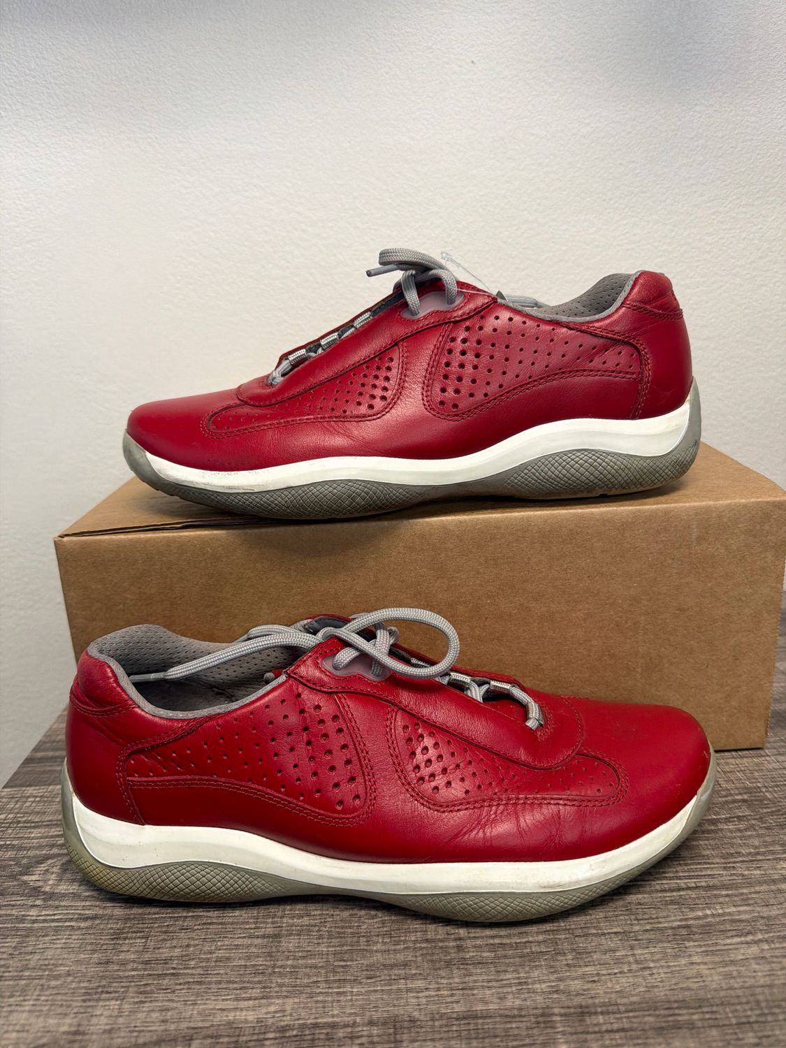 Prada Red VTG Cups No Box Sz 8.5