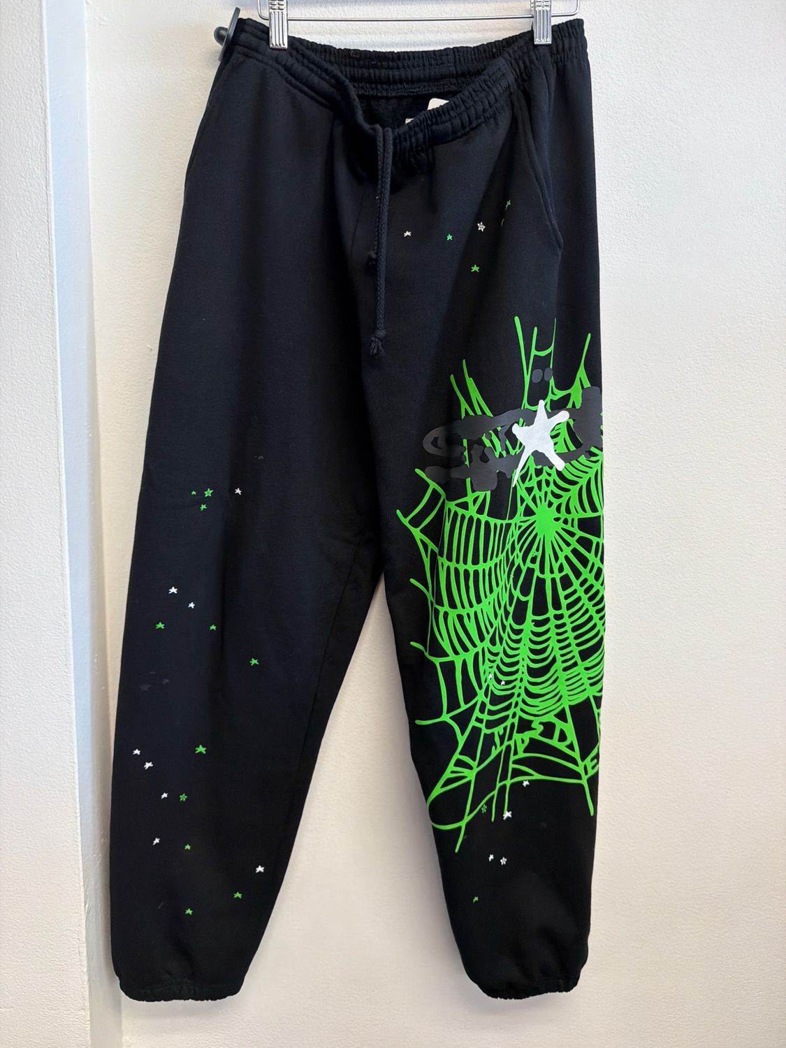 Sp5der Heavy Black Pants Sz M