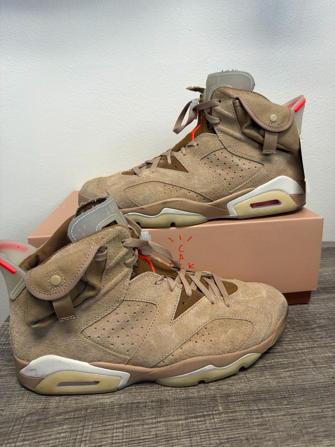 Jordan 6 Travis British Khaki (w/ Box) Sz 12