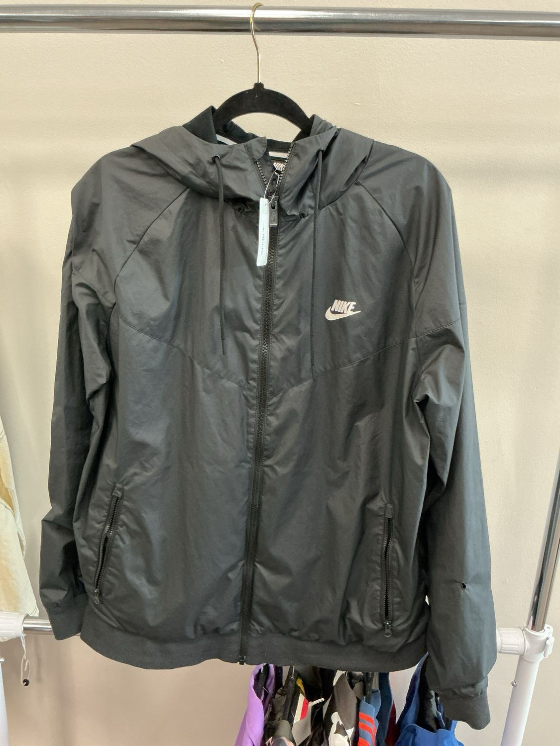 Nike Black Windbreaker Sz L