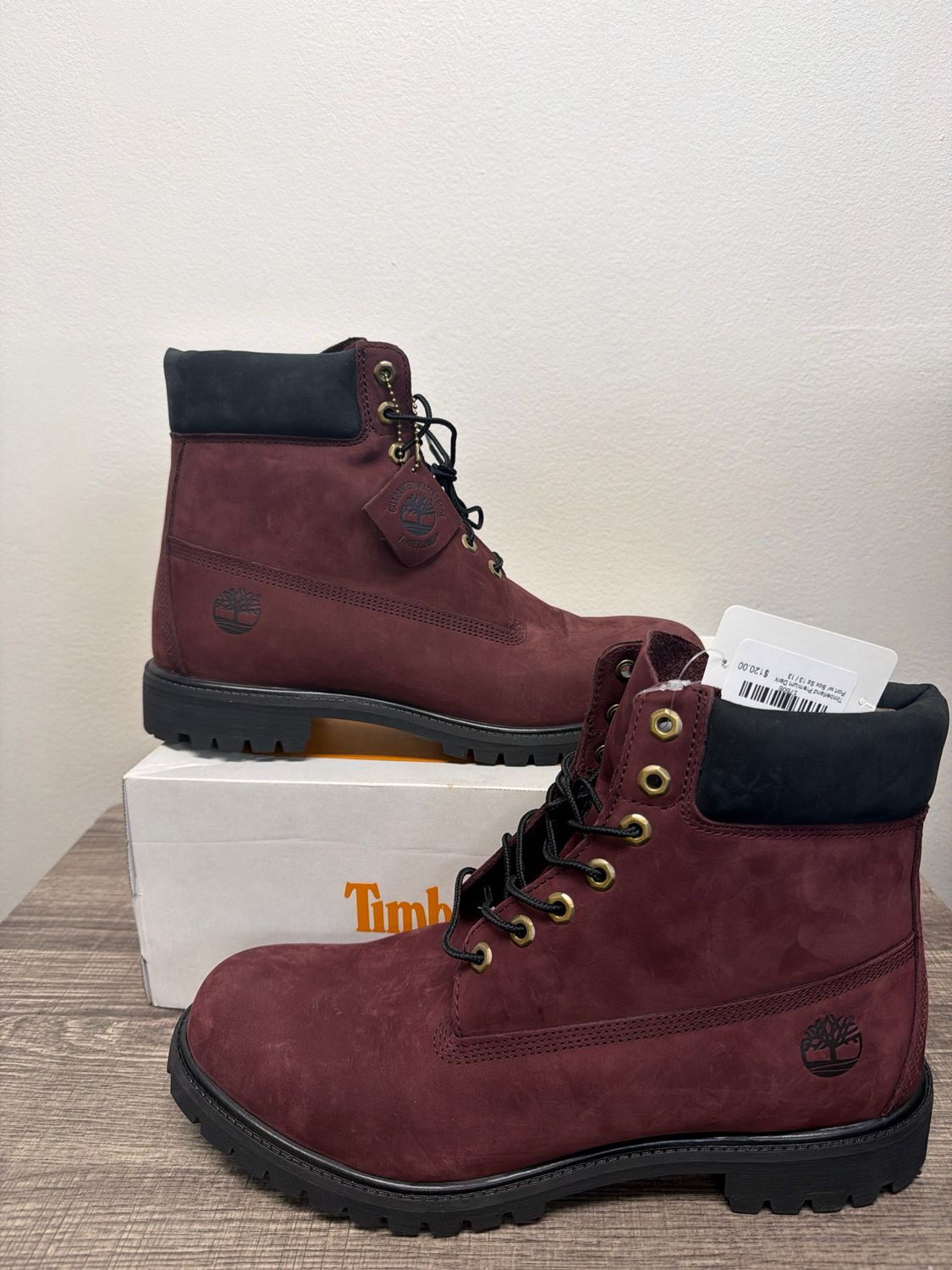 Timberland Premium Dark Port w/ Box Sz 13