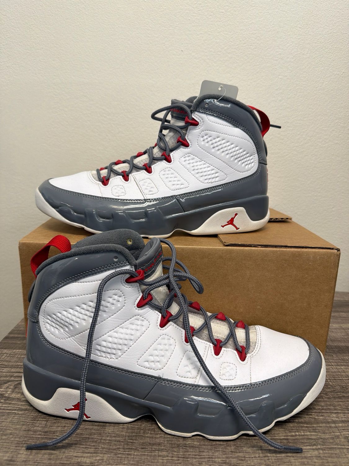 Jordan 9 Fire Red No Box No Insoles Sz 10.5