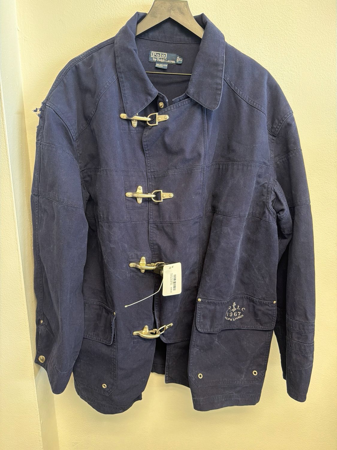 Polo RL VTG Fireman's Coat Navy Sz 2XL