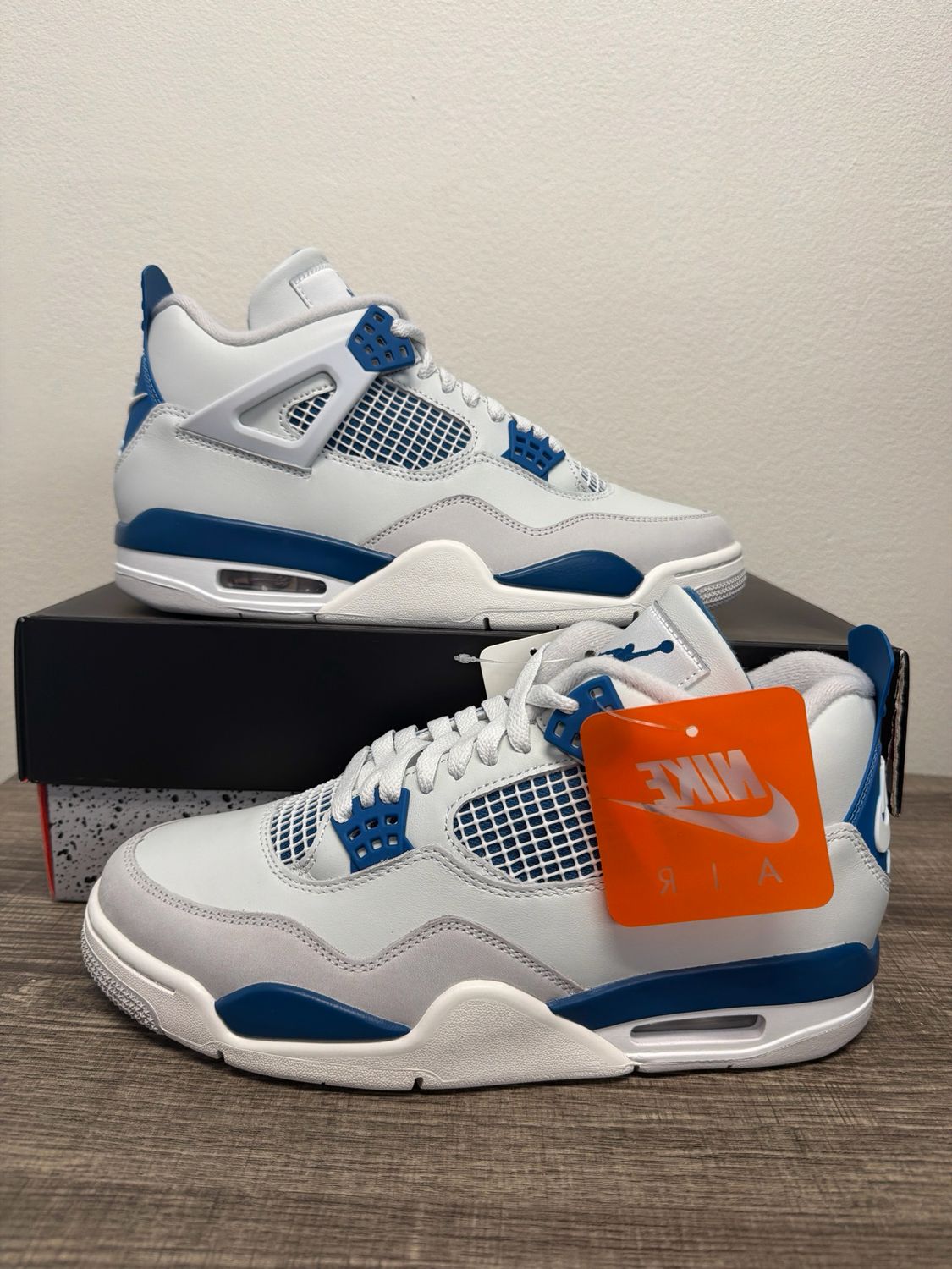 Jordan 4 Retro Military Blue DS w/ Box Sz 9.5