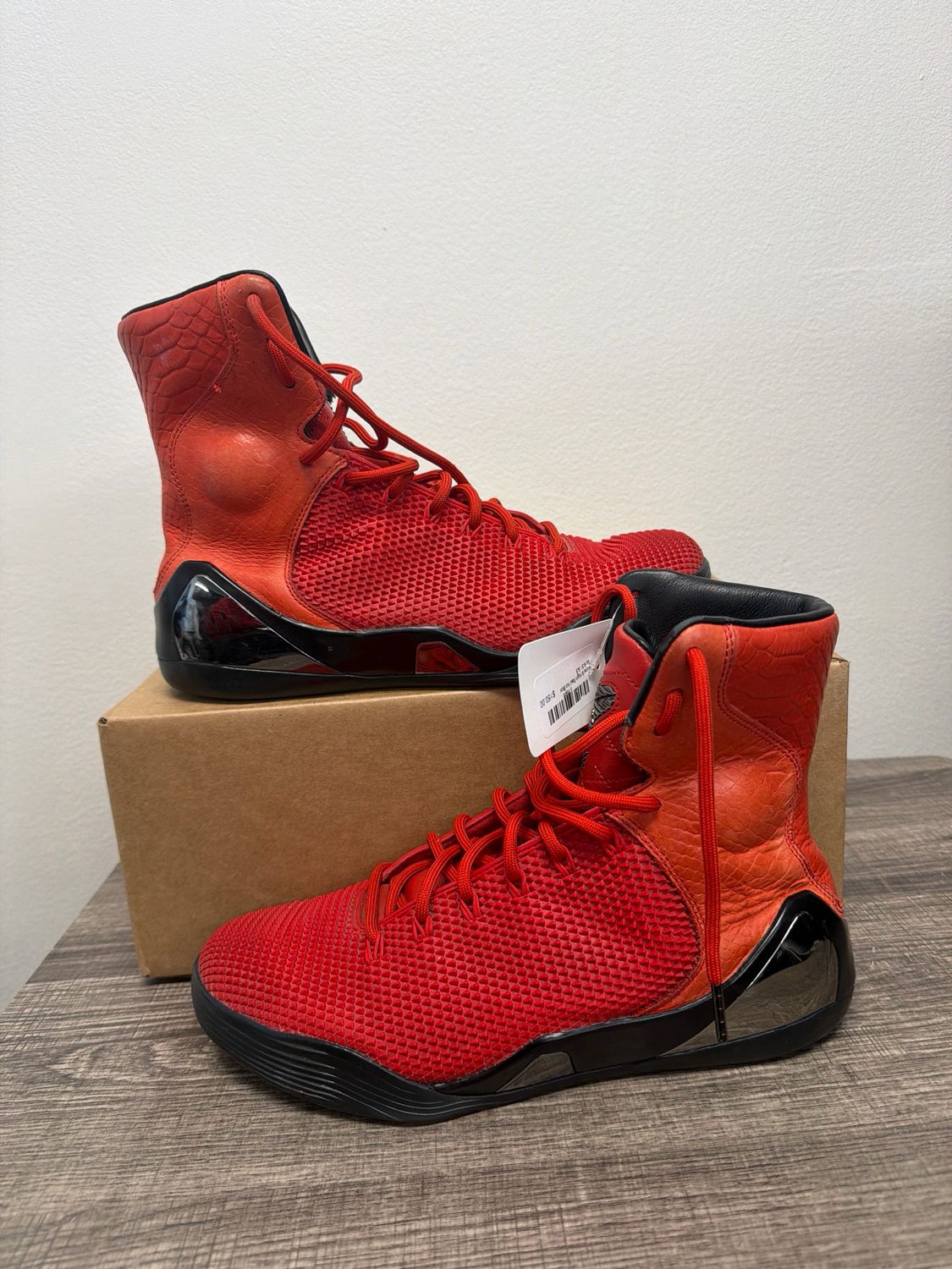 Kobe 9 High Red No Box Sz 9.5