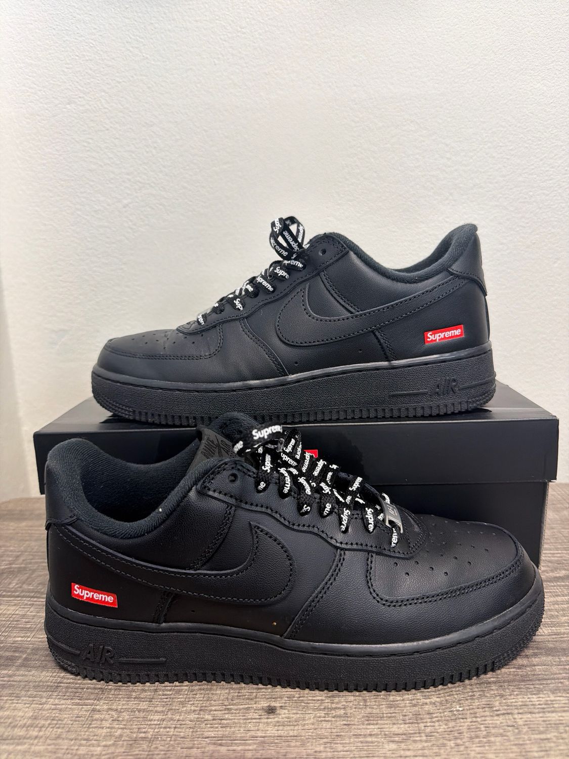 Supreme Air Force Black w/ Box Sz 8