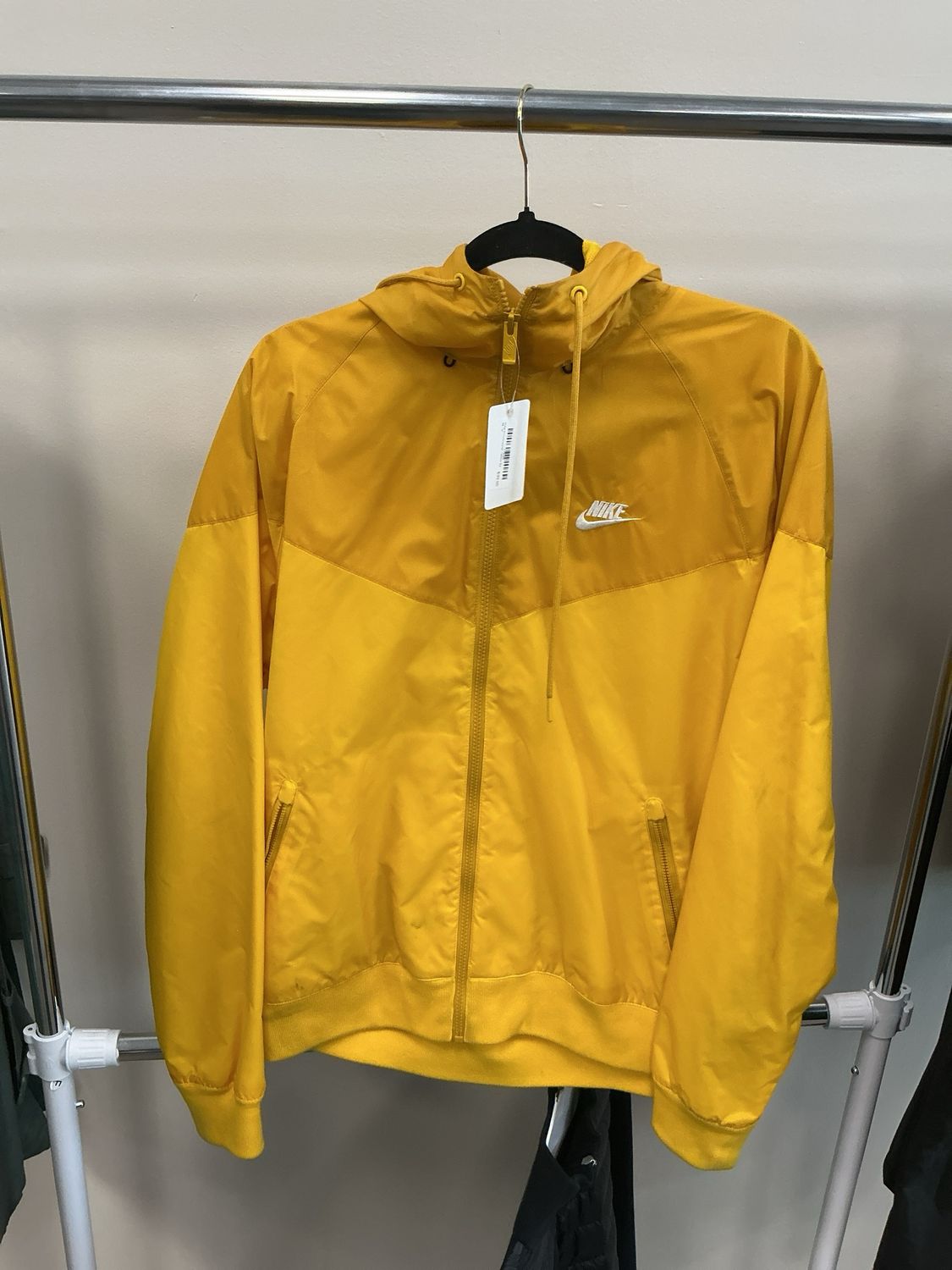 Nike Windbreaker Yellow Sz M