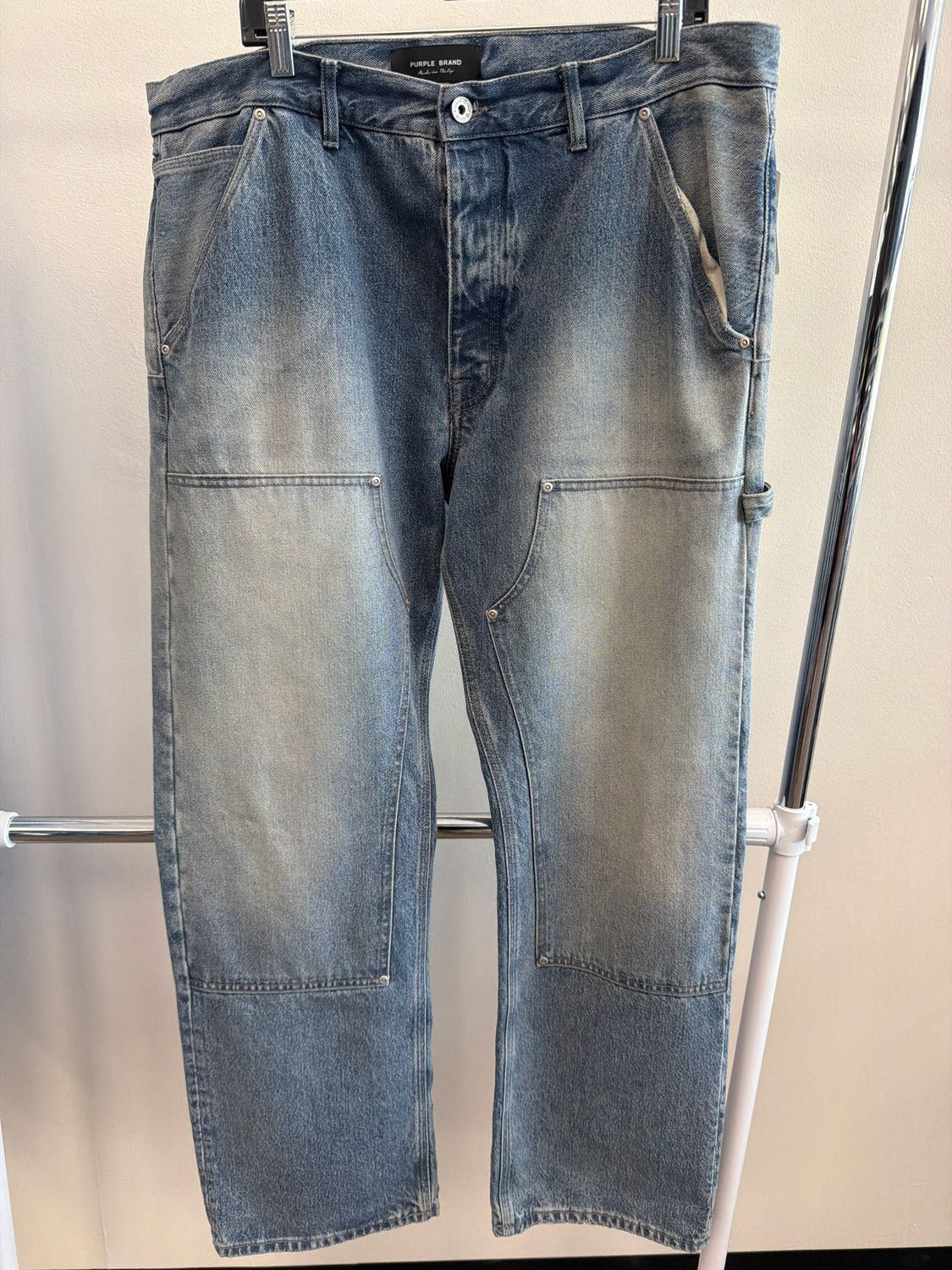 Purple Brand Double Knee Baggy Jeans Sz 36