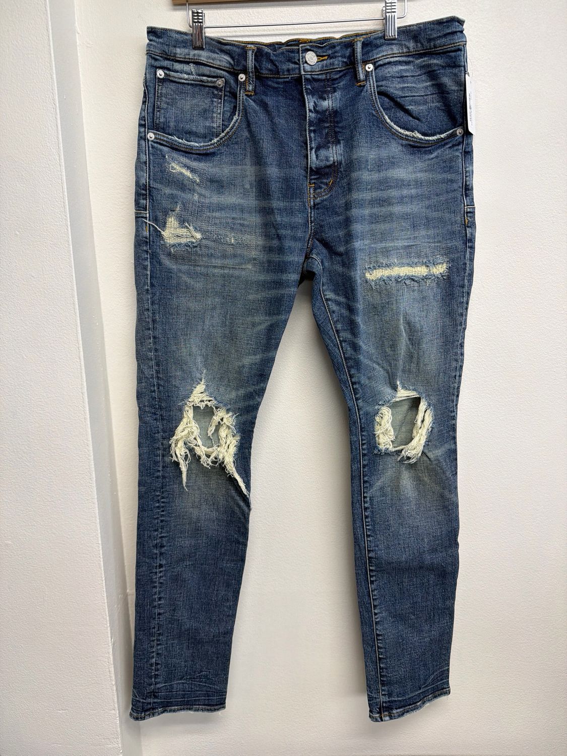Purple Brand Distressed Blue Jeans Sz 36