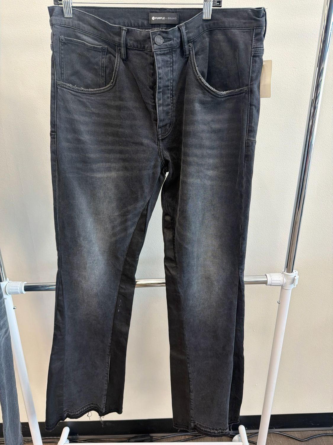 Purple Brand Flared Black/Navy Jeans Sz 36