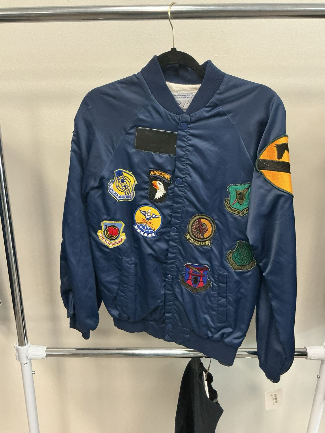 VTG Sears Blue Bomber Jacket Sz XL Youth