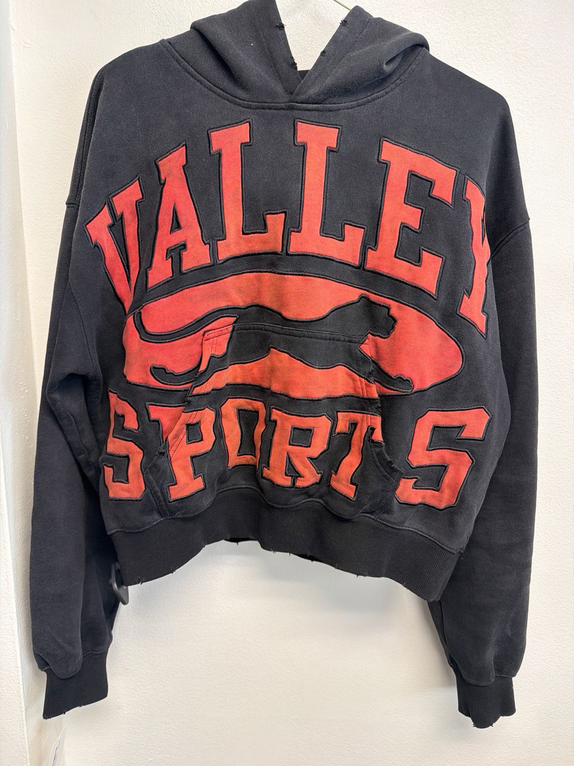 Vale Black/Red Valley Sports Hoodie Sz M