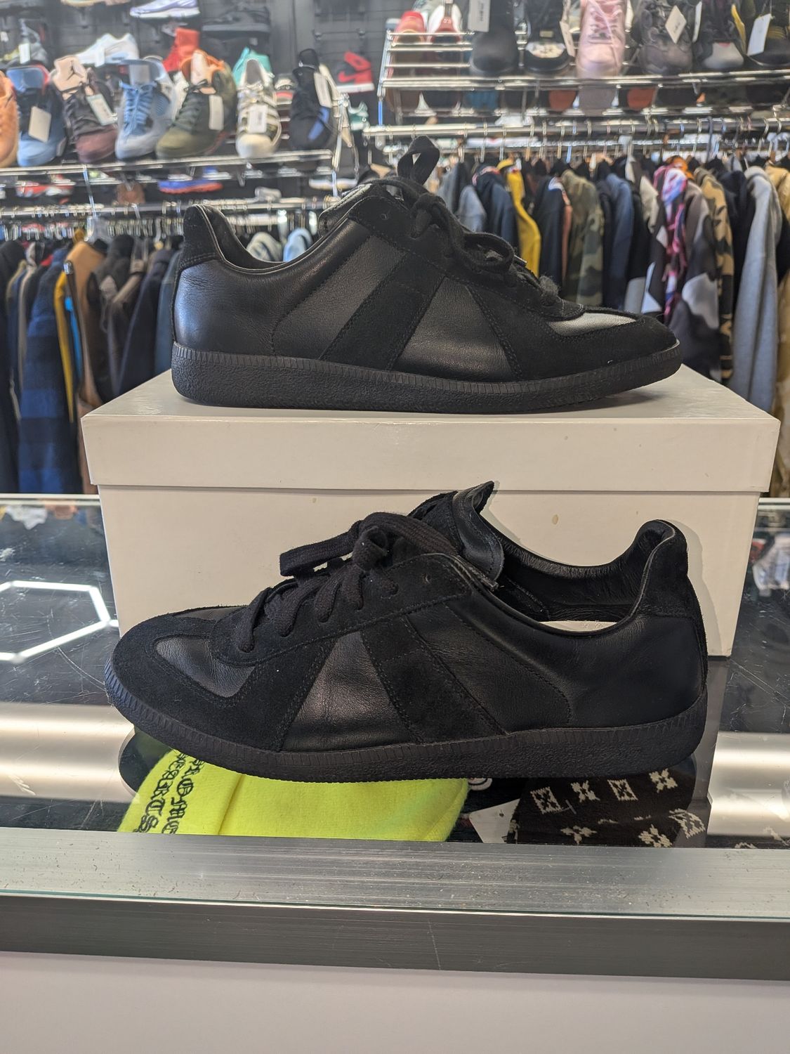 Maison Margiela GATs All Black (box) Sz 7