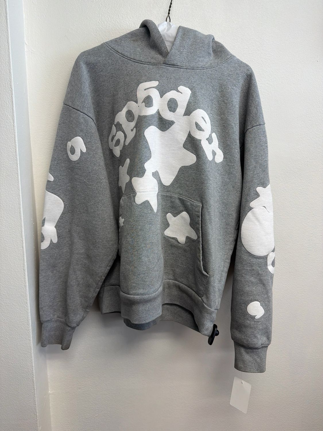 Sp5der Hoodie Grey Sz M