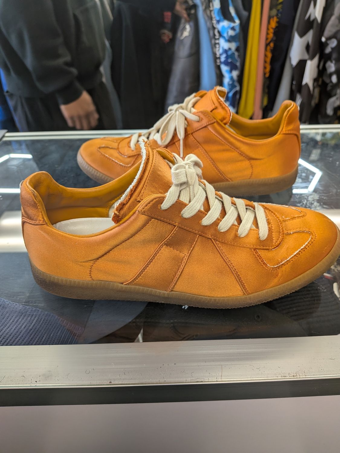 Maison Margiela GATs Orange (no box) Sz 8