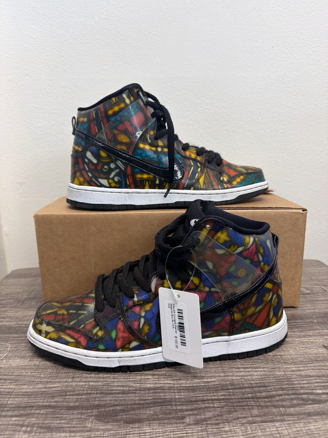 Nike SB Concepts Stained Glass No Box Sz 10.5