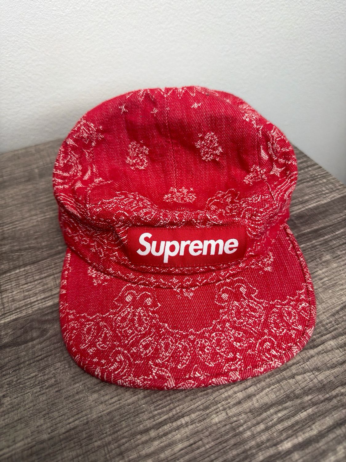 Supreme Red Paisley Hat