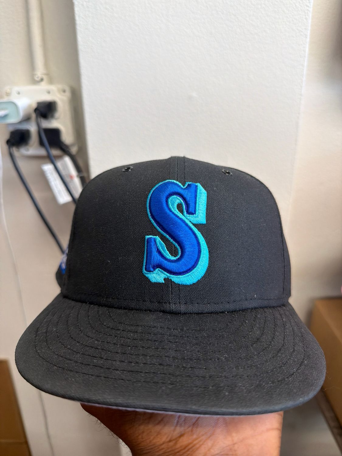 Seattle Mariners Black Hat Blue