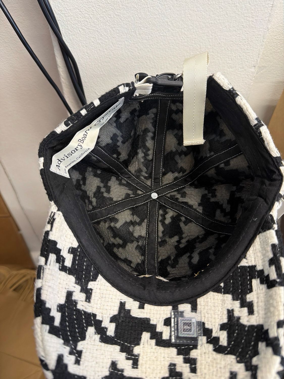 Advisory Board Black and White Knit Hat