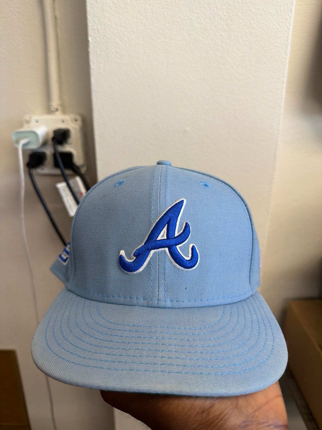 New Era x Eric Emmanuel Braves Blue Hat Sz 7 1/8