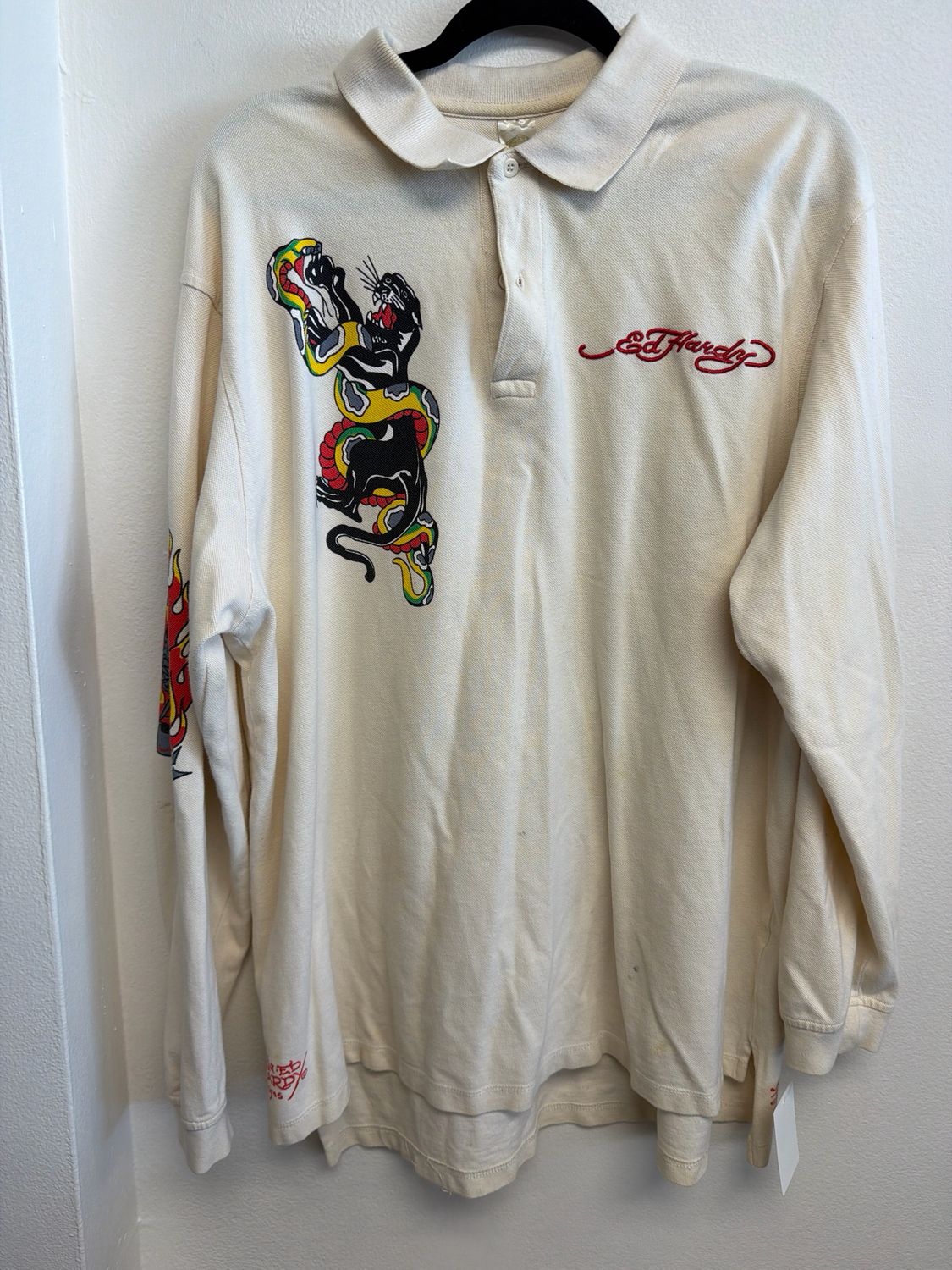 Ed Hardy LS Polo Sz 2XL