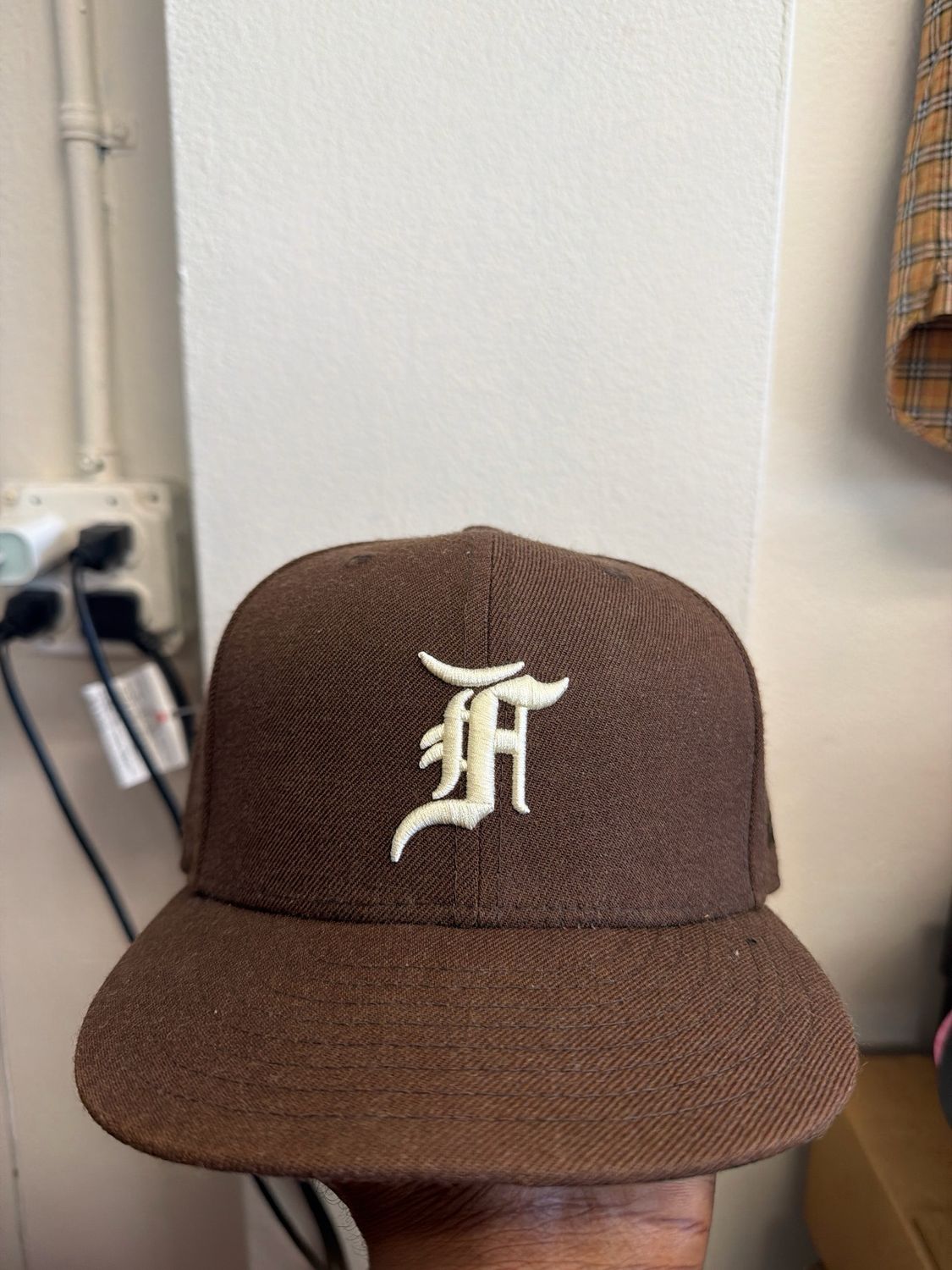 New Era x Essentials Brown Hat Sz 7 1/8