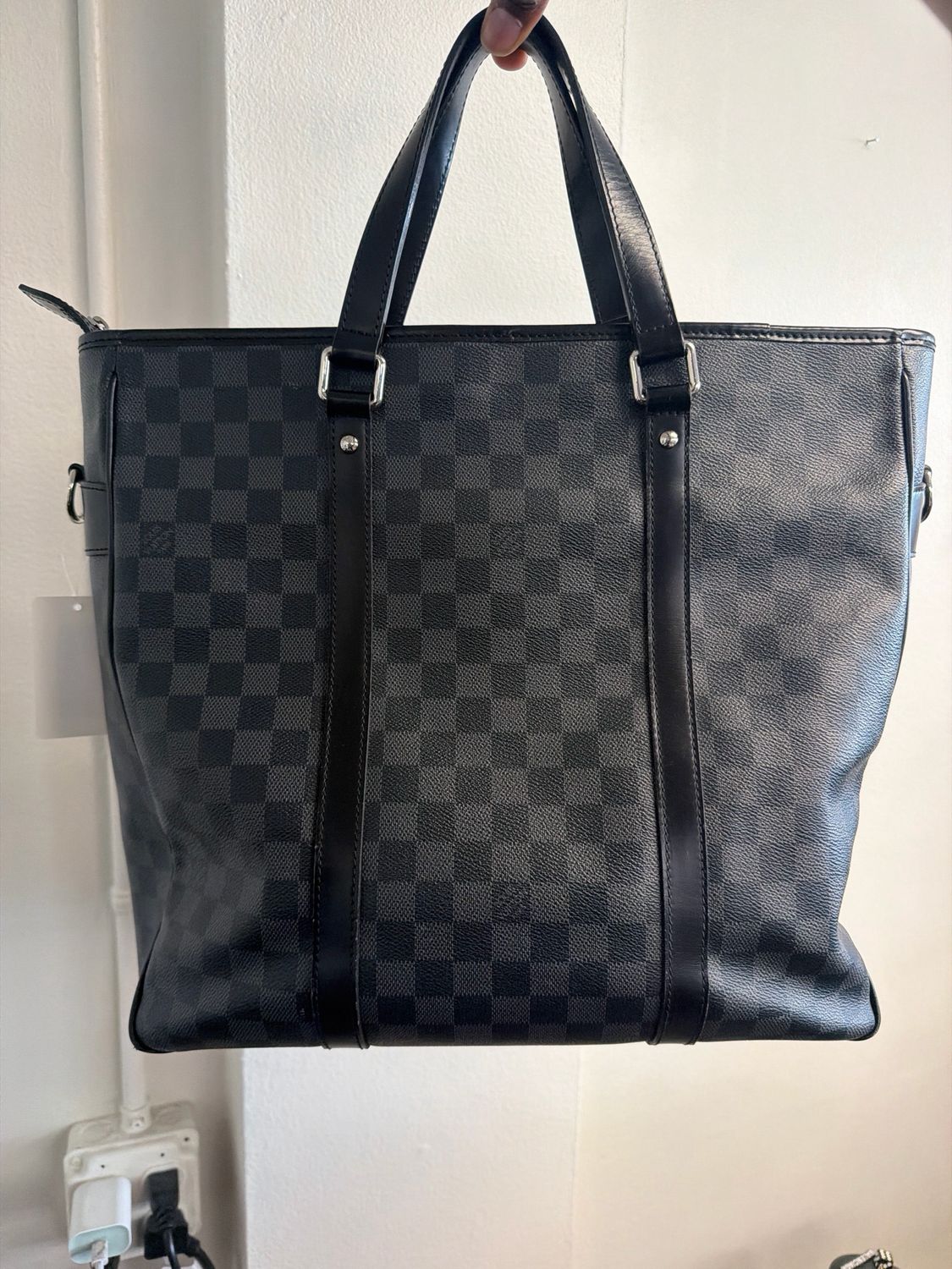 Louis Vuitton Black Checkered Bag