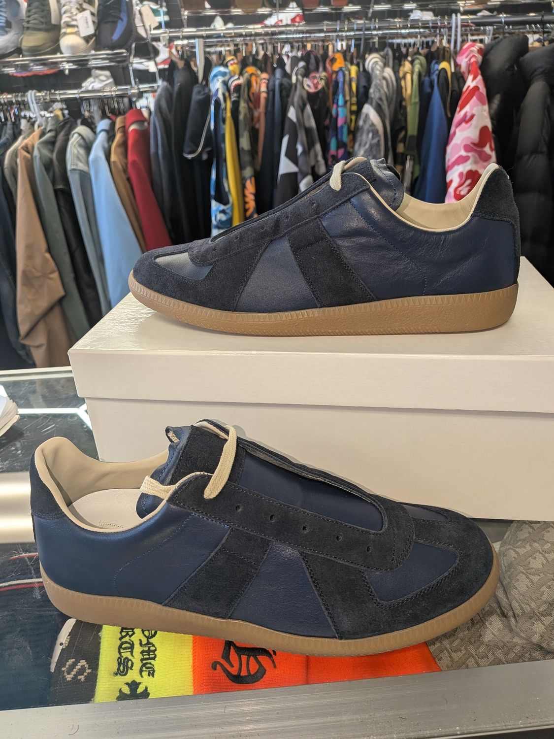 Maison Margiela GATs Navy (new w/box) Sz 8