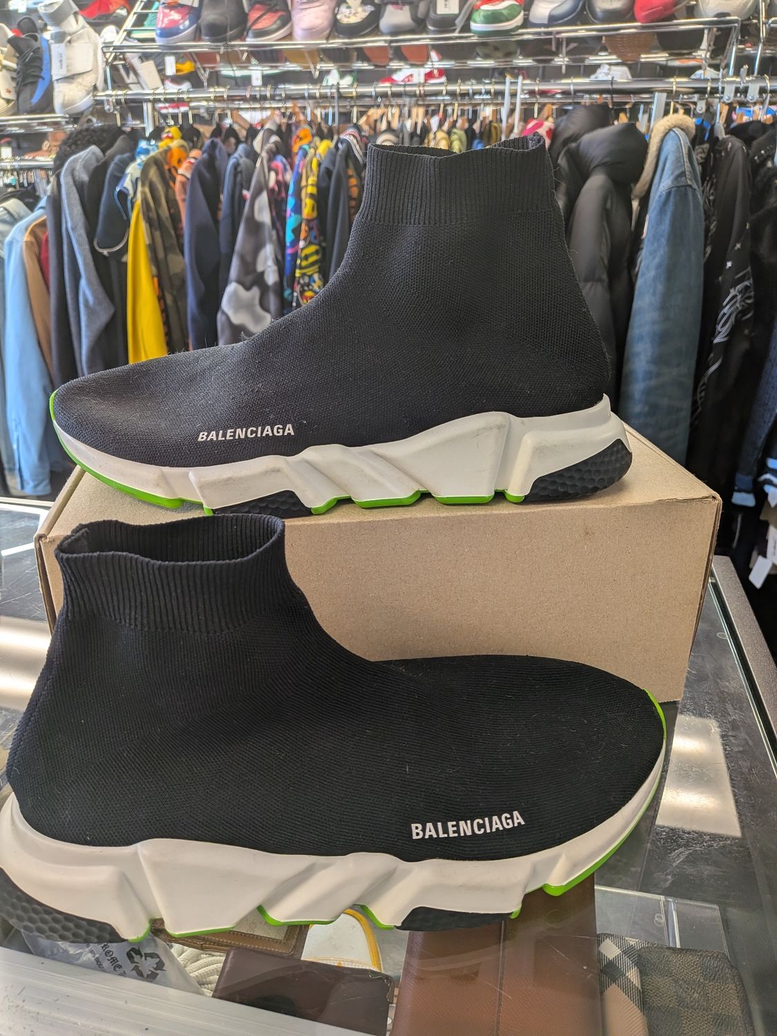 Balenciaga Sock Runners Black No Box Sz 12