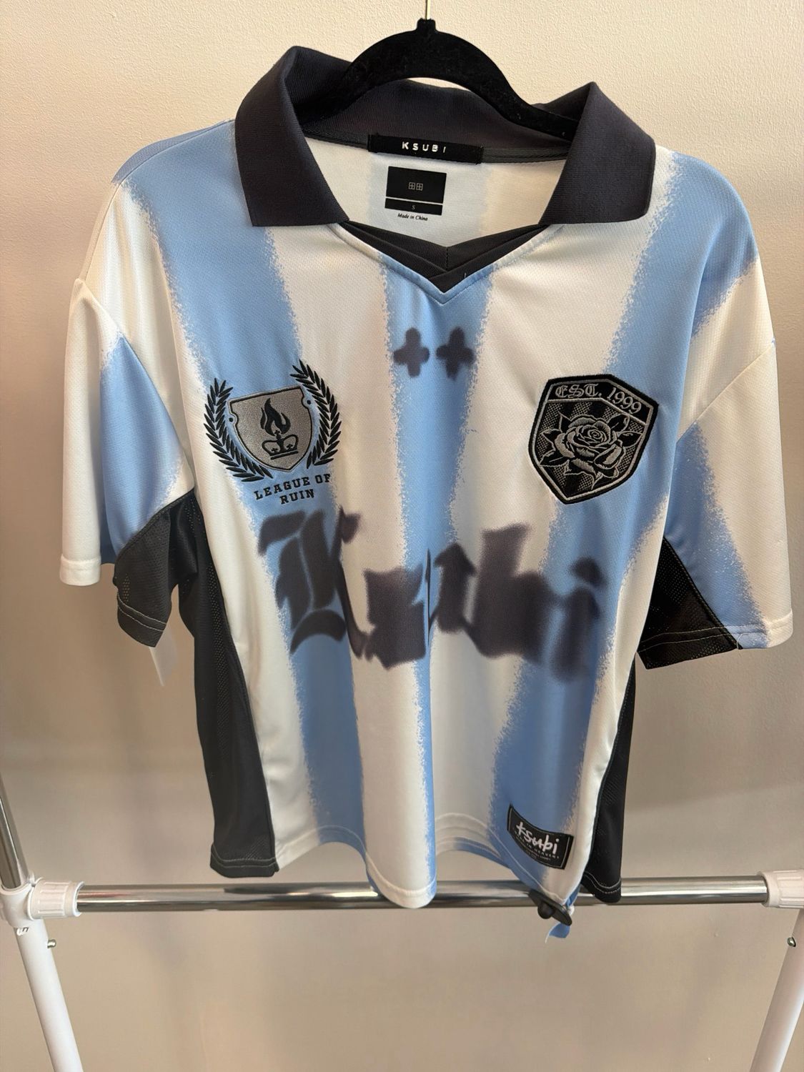 Ksubi Soccer Jersey Polo Sz S